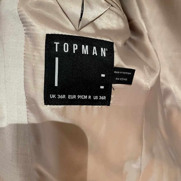 Topman Beige Blazer - Picture 2 of 2